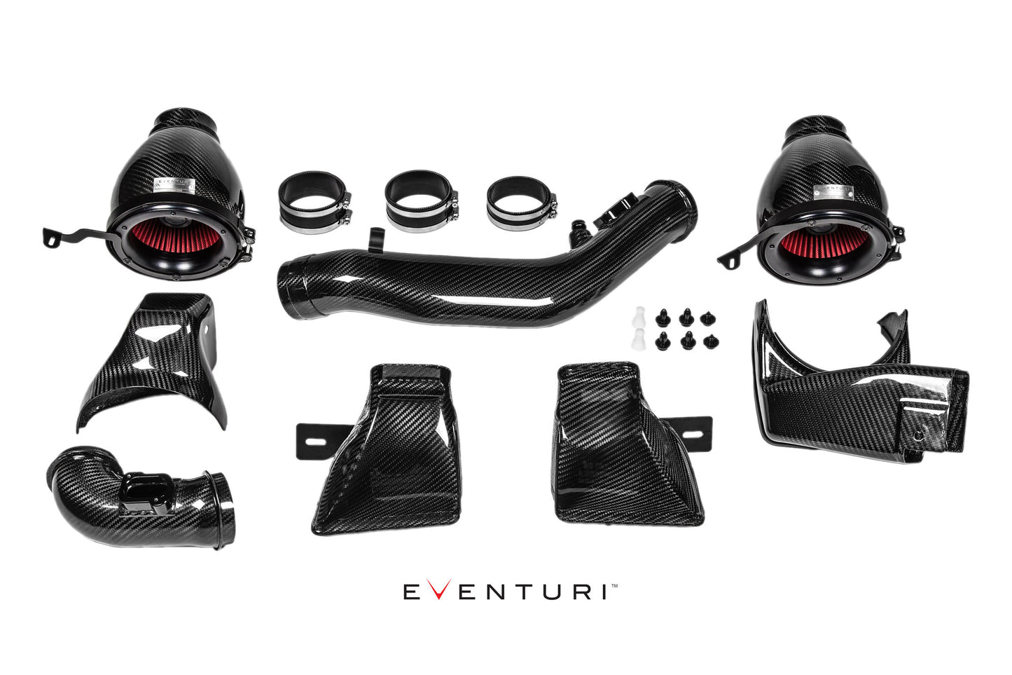 BMW F8X M3 / M4 - Full Black Carbon intake with SEALED Carbon ducts
