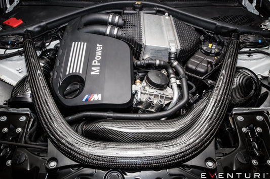 BMW F8X M3 / M4 - Full Black Carbon intake with SEALED Carbon ducts