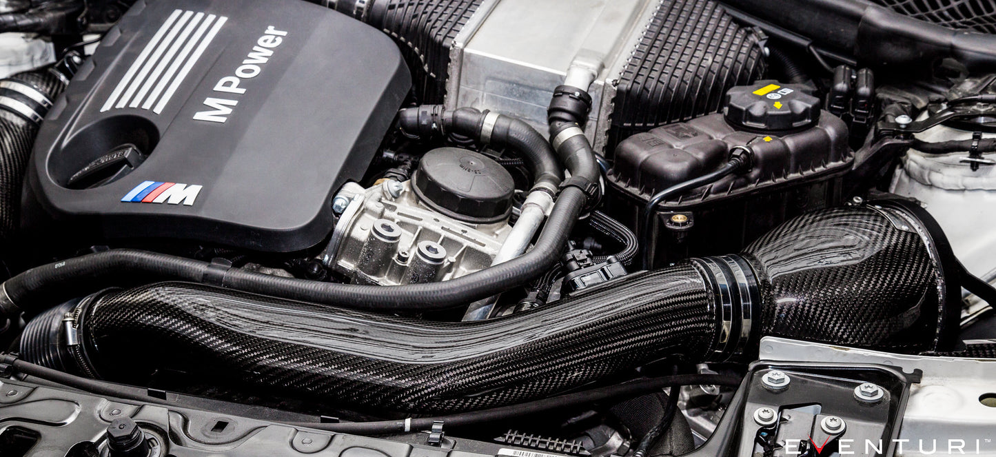 BMW F8X M3 / M4 - Full Black Carbon intake with SEALED Carbon ducts
