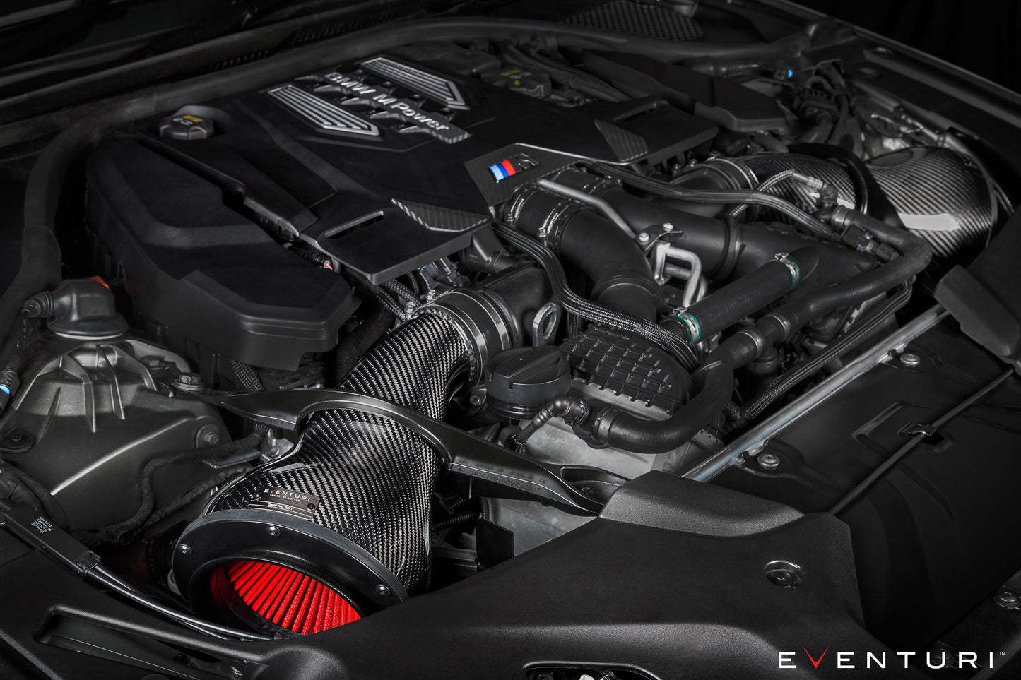 BMW F9X M5 / M8 - Black Carbon intake with shrouds