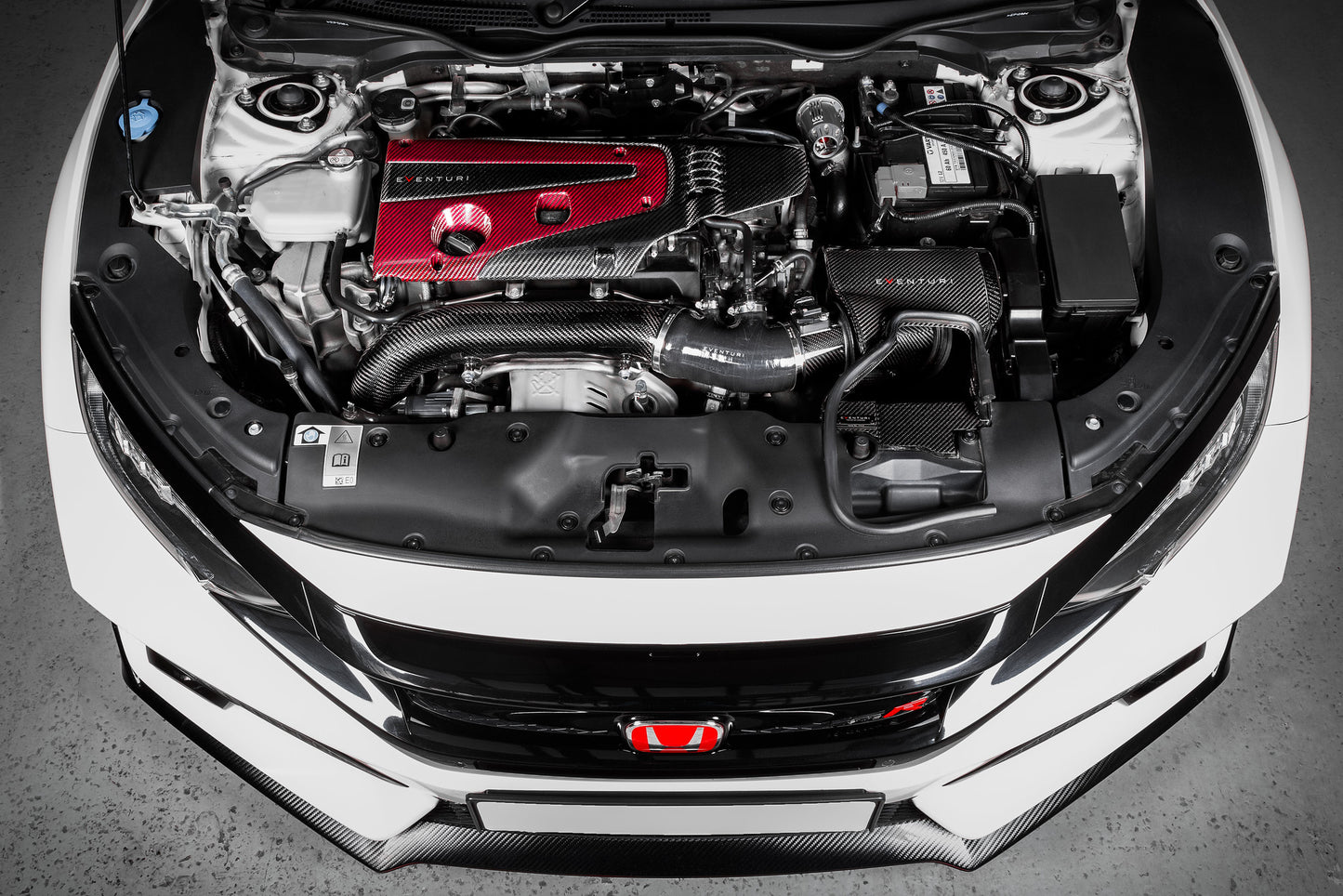 HONDA FK8 Civic - Engine Cover Red and Black