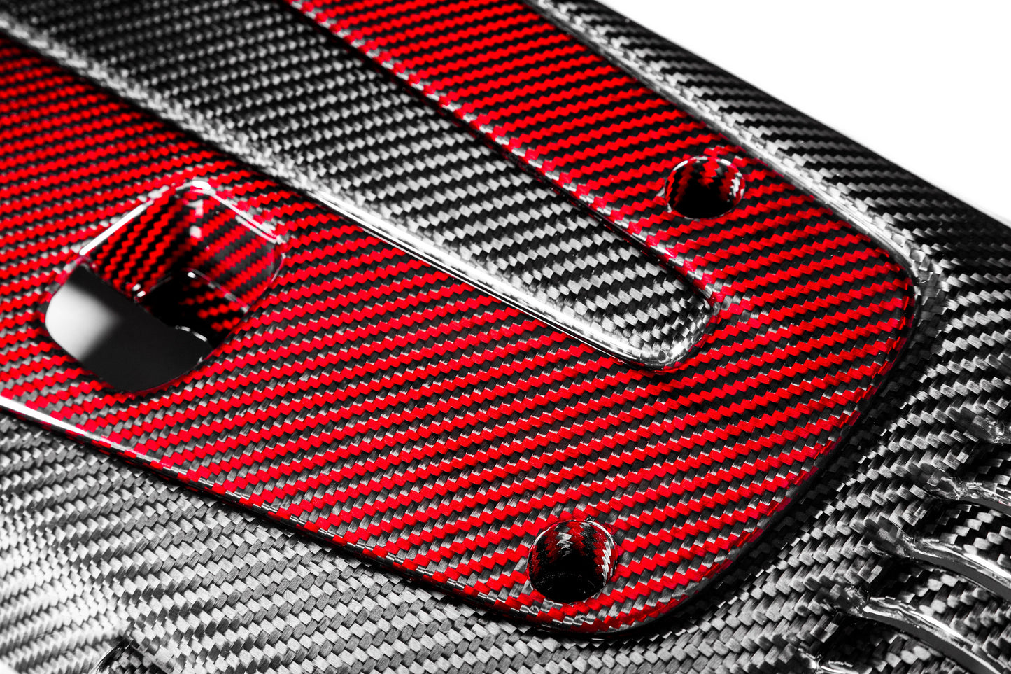 HONDA FK2 Civic - Engine Cover Red and Black